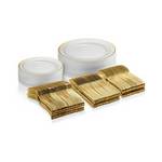 125 Piece Gold Dinnerware Set