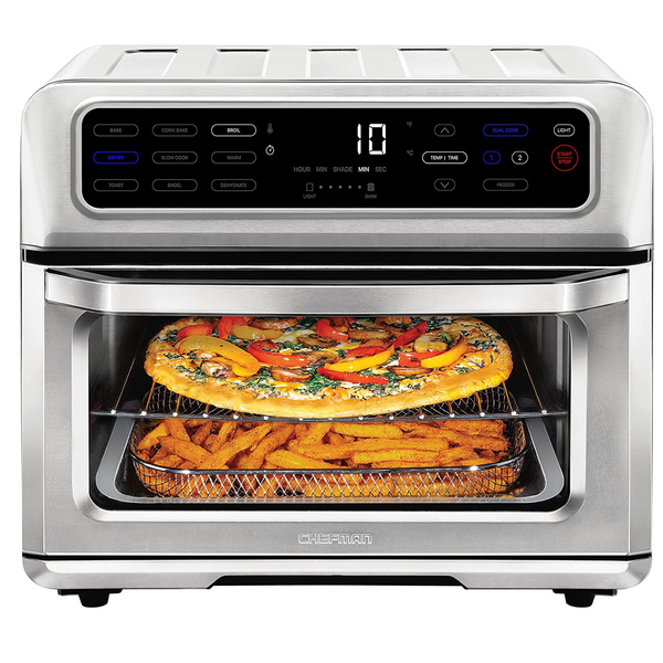 Countertop Chefman Air Fryer XL Toaster Oven With 9 Cooking Functions