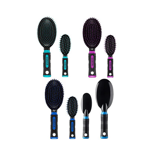 Get 2 Packs of 2-Ct Conair Salon Results Hairbrush + Travel Hairbrush Set