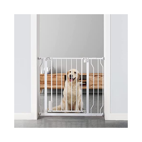 Puerta para bebés Ciays de 29,5” a 37,4”, puerta para perros extra ancha de 30 pulgadas de altura