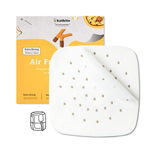Katbite 200 Pcs 7.5 inch Air Fryer Parchment Paper Liners