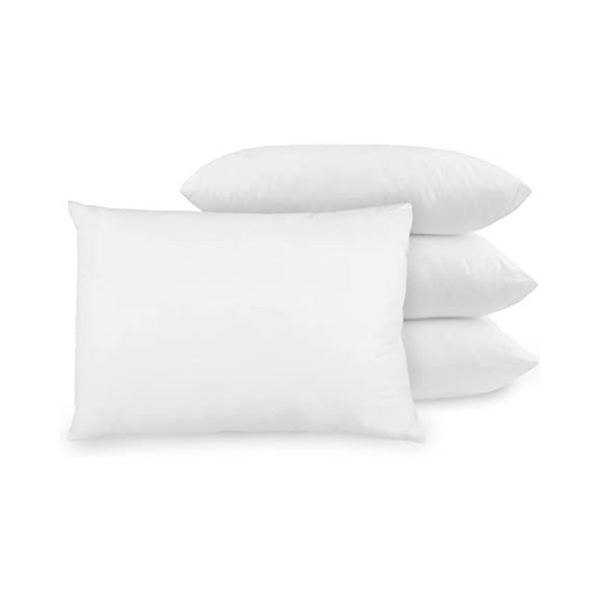 BioPEDIC Pack de 4 almohadas de cama con tecnología antiolor ultra fresca incorporada, tamaño estándar