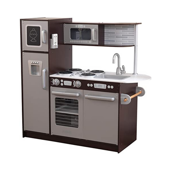KidKraft Uptown Espresso Cocina de juguete de madera