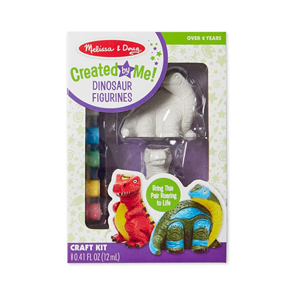 Melissa y Doug ¡Creados por mí! Kit de manualidades con figuras de dinosaurios