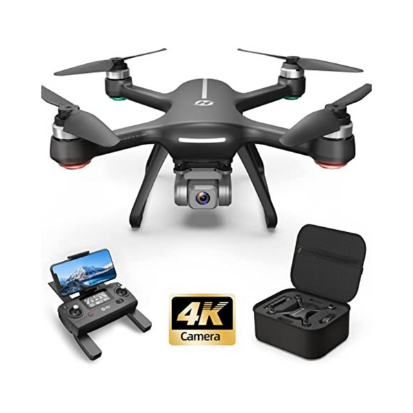 Holy Stone 4K UHD Drone with EIS Anti Shake 130°FOV Camera, GPS Quadcopter