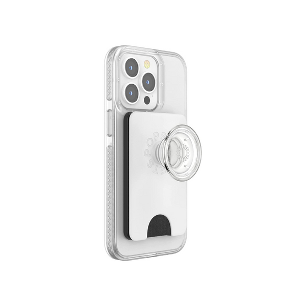 PopSockets PopWallet+ with MagSafe (White)