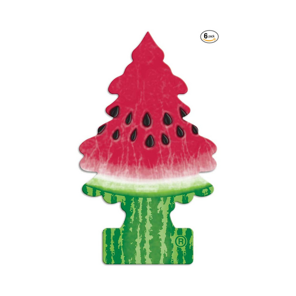 4 Packs of Little 6 Trees Hanging Tree Car Air Fresheners, Watermelon