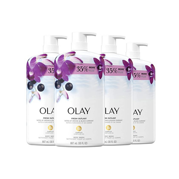 4-Count 30-Oz Olay Fresh Outlast Body Wash