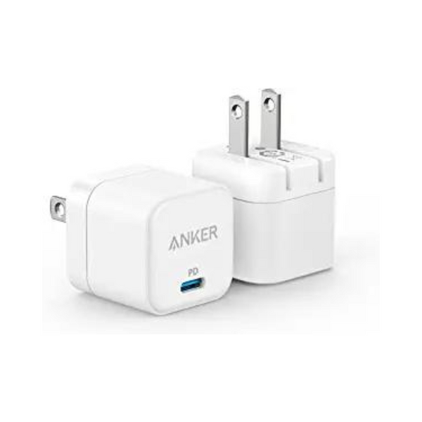 Anker 2-Pack PowerPort III 20W Cube Fast Charger with Foldable Plugs