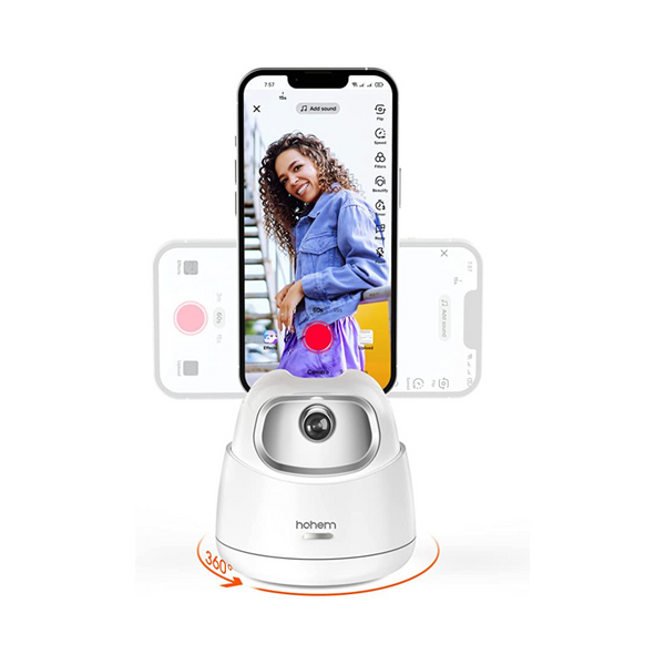 Auto Face Tracking Tripod, 360° Rotation Selfie Stand