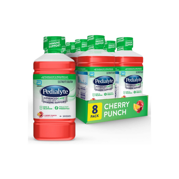 Paquete de 8 soluciones de electrolitos de cuidado avanzado Pedialyte