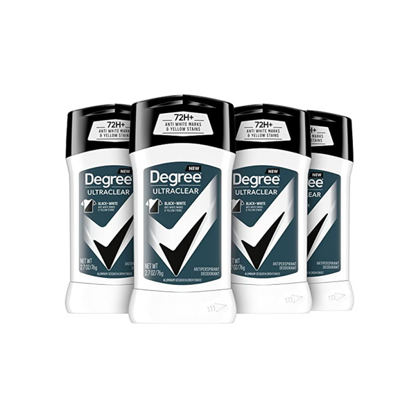 Desodorante antitranspirante UltraClear para hombre, 4 unidades, 2,7 onzas, blanco y negro
