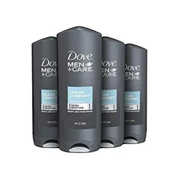 4-Pack 18oz. Dove Men+Care Body and Face Wash