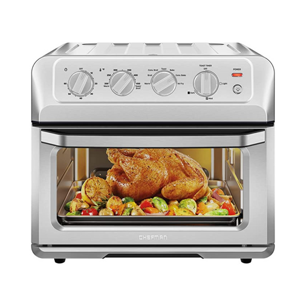 Chefman Stainless Steel 7-In-1 Air Fryer Toaster Convection Oven
