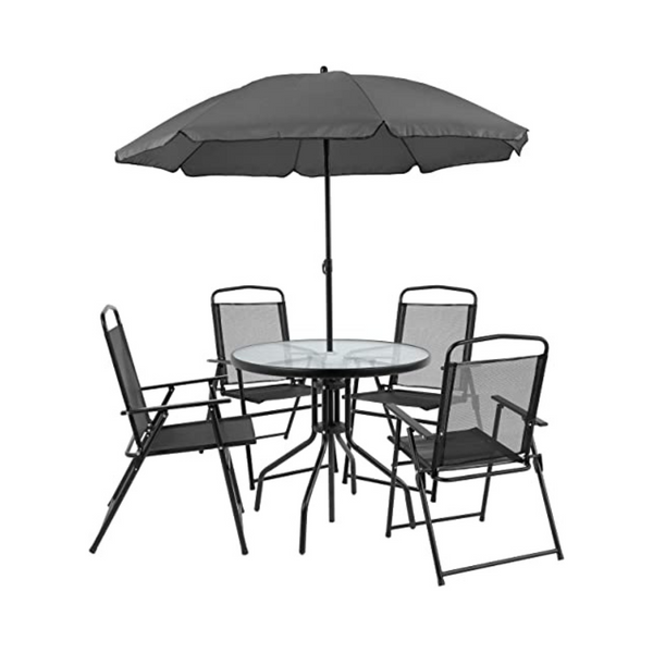 6-Piece Flash Furniture Nantucket Patio Garden Table Set