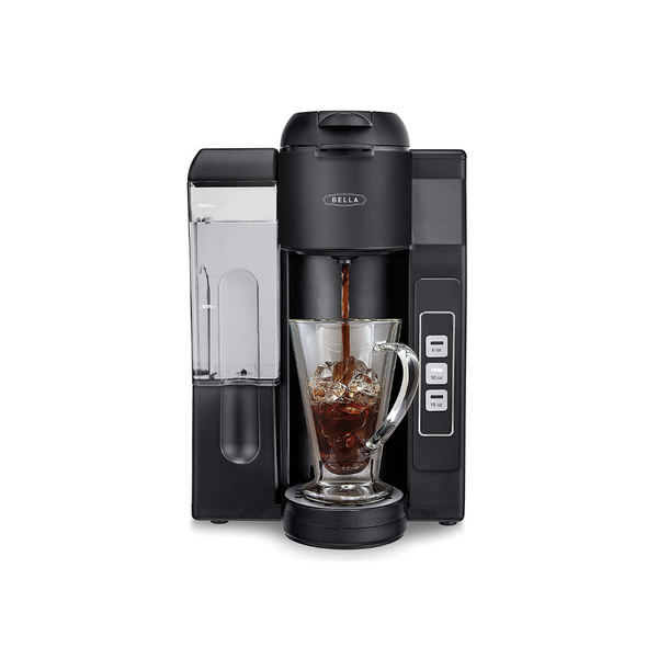 Bella Single Serve Coffee Maker Dual Brew K-Cup Compatible And Ground Coffee Brewer