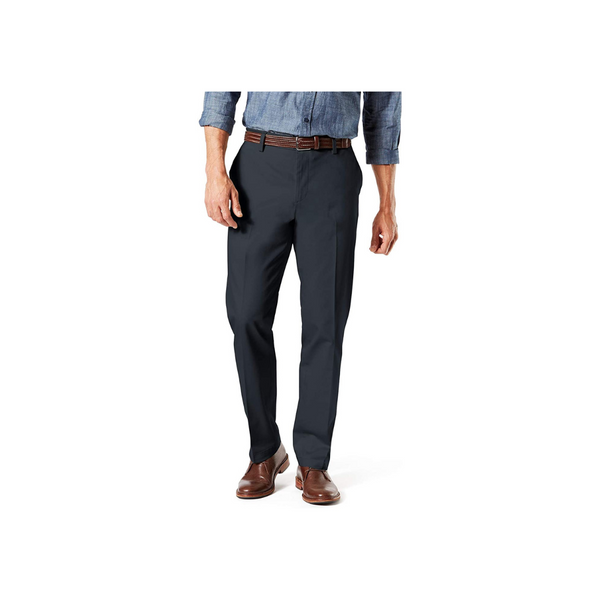 Dockers Men’s Straight Fit Signature Lux Cotton Stretch Charcoal Khaki Pants
