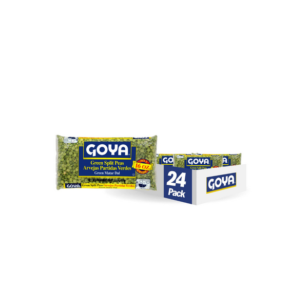 Paquete de 24 guisantes verdes partidos Goya Foods de 16 onzas (secos)