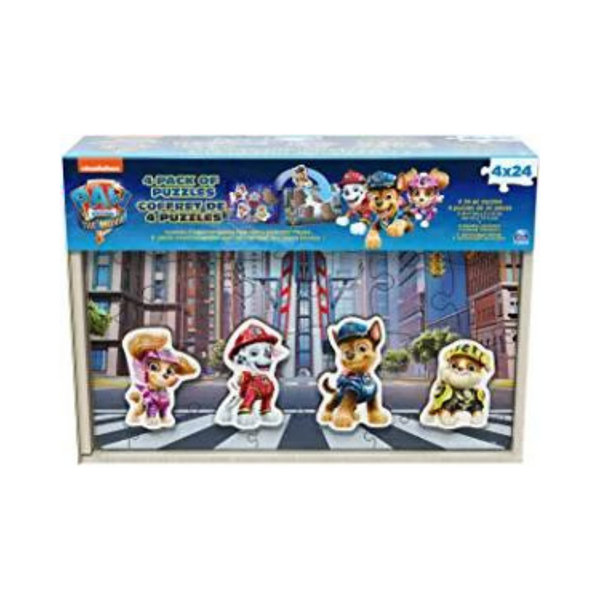 Pack of 4 Paw Patrol Movie Wooden Puzzles