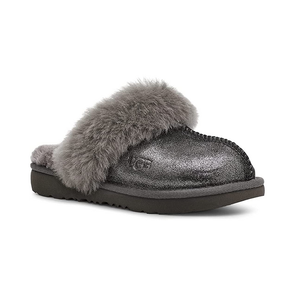 UGG Unisex-Child K Cozy Ii Metallic Glitter Slipper