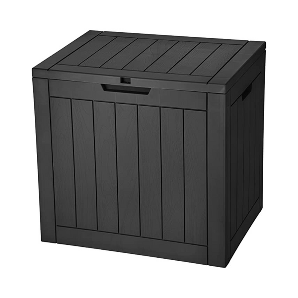Yitahome Caja de cubierta de 30 galones, caja de almacenamiento al aire libre para muebles de patio