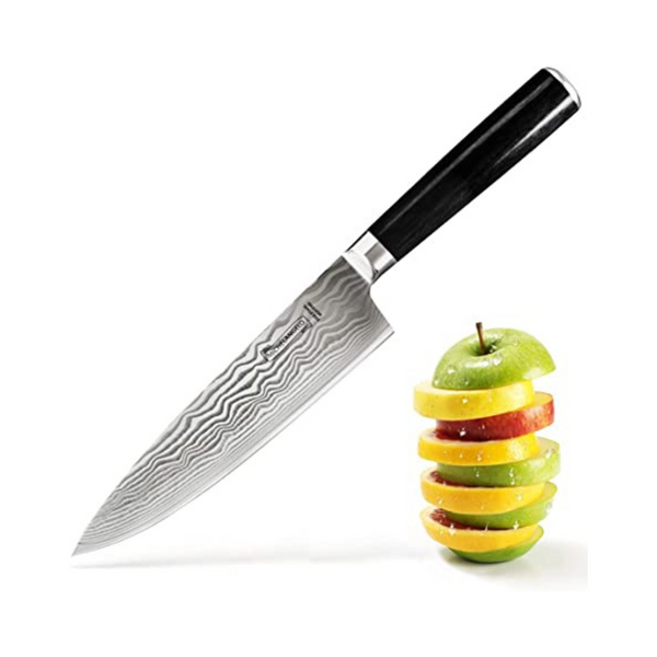 Michelangelo 8" Pro Professional Chef Knife With Ergonomic Handle