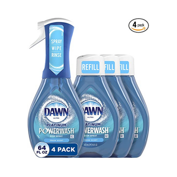 Spray Lavavajillas Dawn Platinum Powerwash + 3 Recambios
