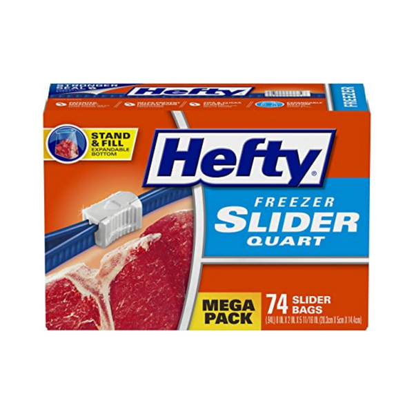 74-Count Hefty Slider Freezer Bags