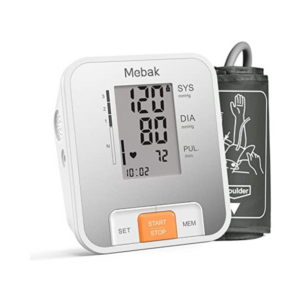 Monitor de presión arterial alta digital automático con manguito en la parte superior del brazo