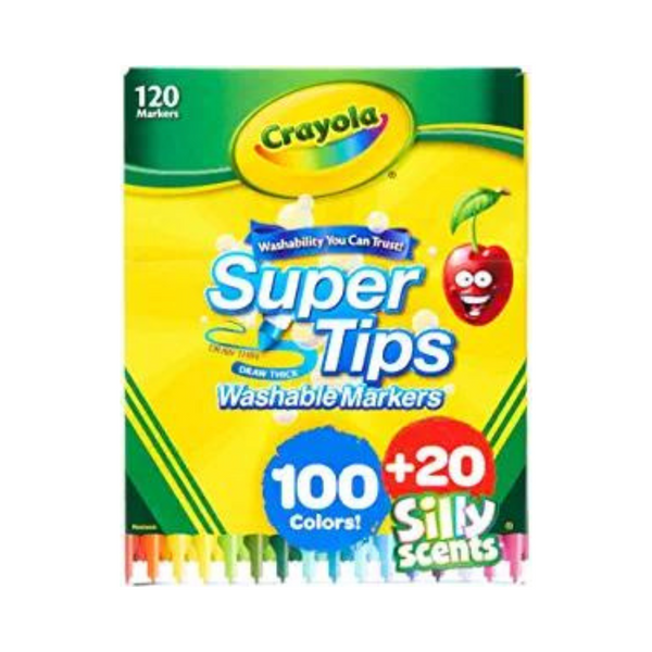Juego de marcadores a granel Crayola Super Tips de 120 unidades