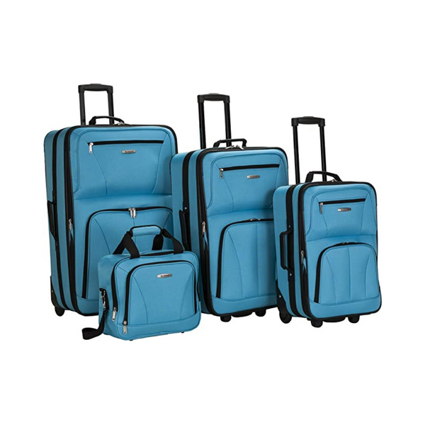 4-Piece Rockland Journey Softside Upright Luggage Set