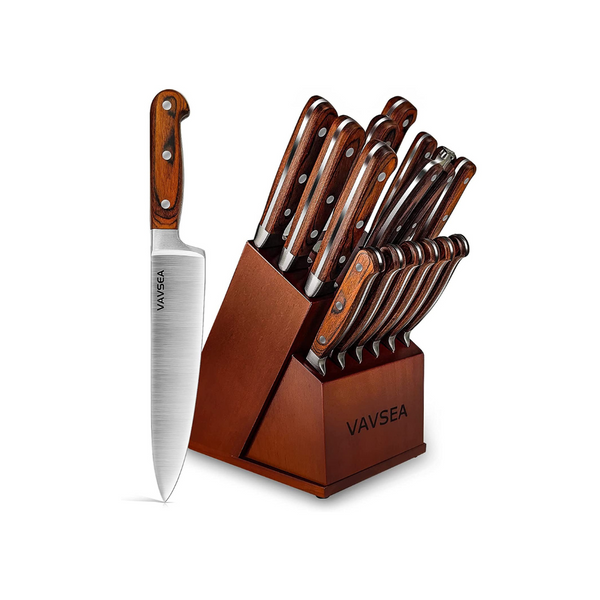 VAVSEA 16 PCS Kitchen Knife Set