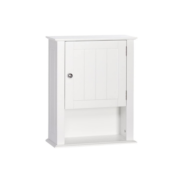 RiverRidge, White Ashland Single Door Wall Mount Cabinet with Shelves