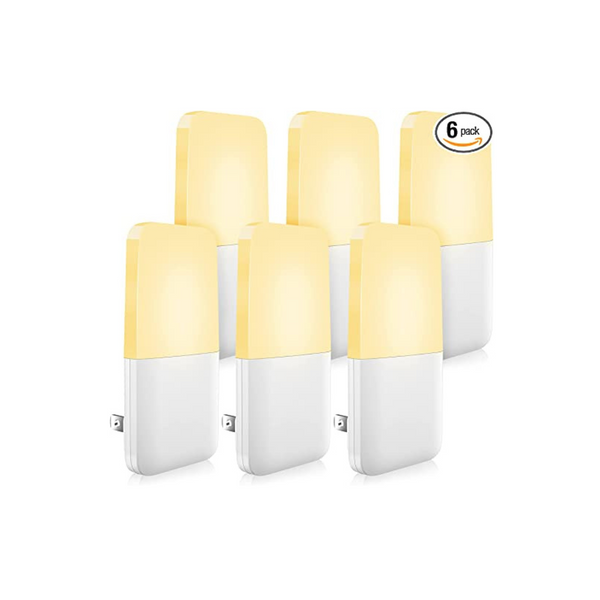 Warm White LED Nightlights with Smart Dusk