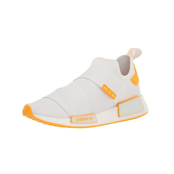 Zapatos adidas Originals NMD_R1 para mujer (blanco nube/dorado universitario)
