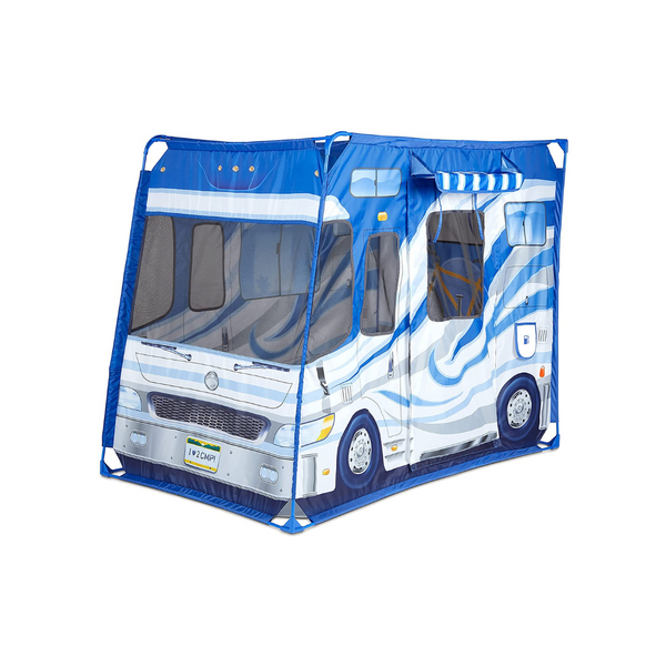 Melissa &amp; Doug Juego de tienda de campaña Let's Explore Camper