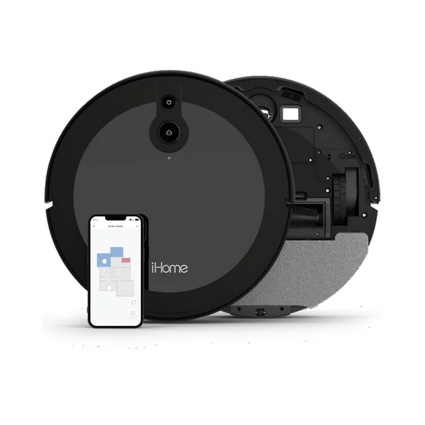 iHome AutoVac Luna 2-in-1 Front LIDAR Robot Vacuum and Vibrating Mop