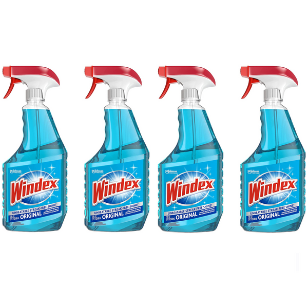 4 Bottles Of Window Cleaner Spray Bottles