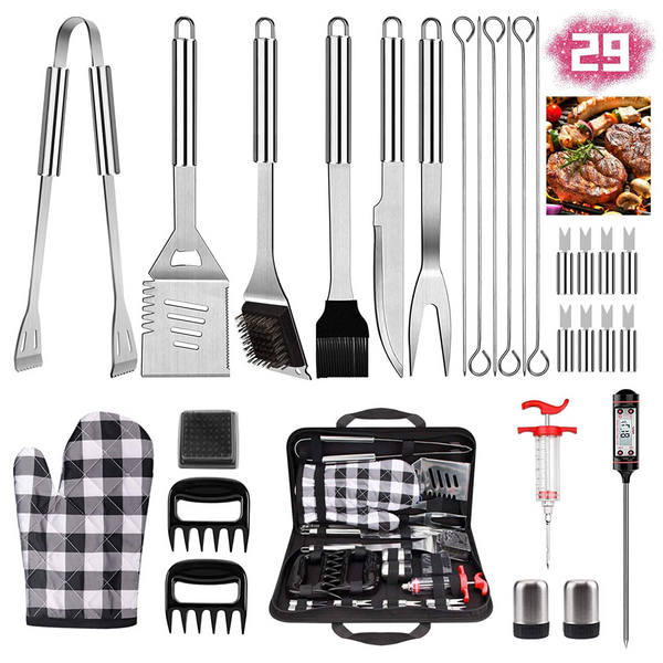 Kit de accesorios para parrilla de alta resistencia de 29 piezas