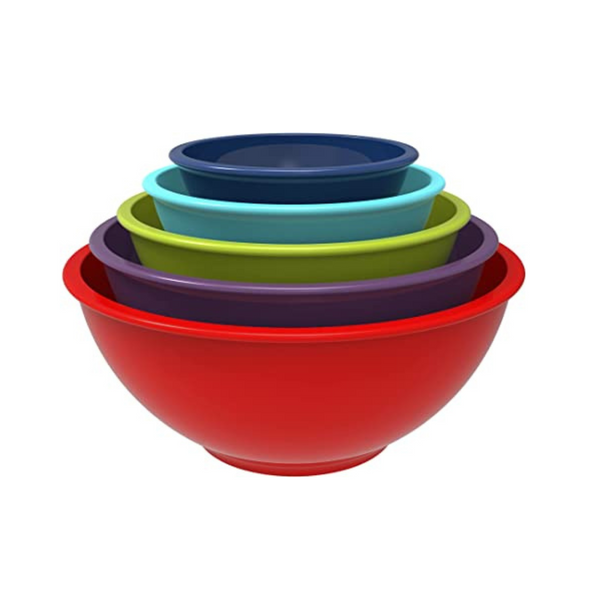 Zak Designs Set Of 5 Nesting Mixing Bowls