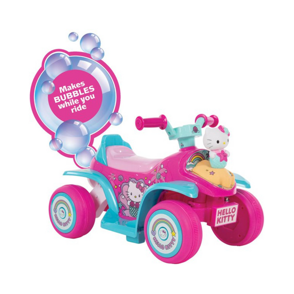 Hello Kitty - Quad eléctrico de burbujas para niña (6 V)