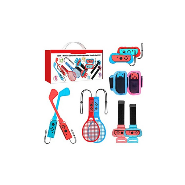 Kit de accesorios deportivos Switch de 10 piezas para Nintendo Switch