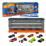 Hot Wheels Interactive Display Case with 8 Hot Wheels Cars