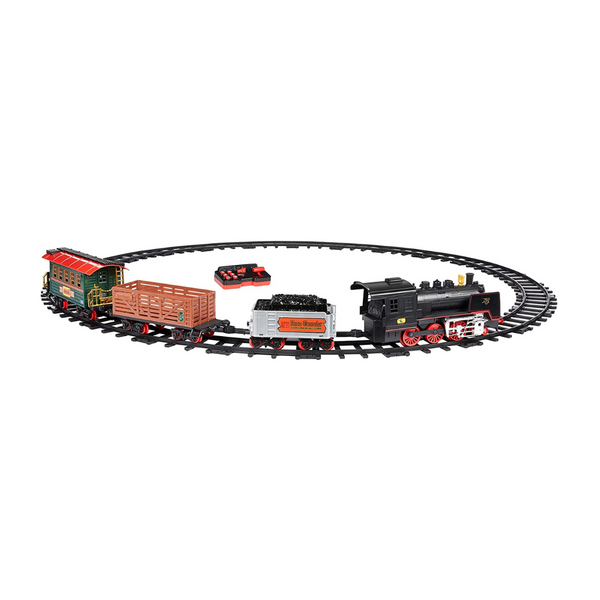 Amazon Basics Remote Control Battery Operated Hobby Train 4-Car Set