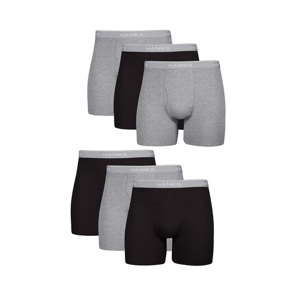 Paquete de 6 calzoncillos bóxer que absorben la humedad Hanes Cool Dri