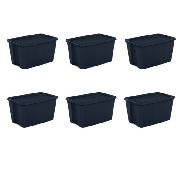 Set Of 6 Sterilite 30 Gallon Tote Boxes