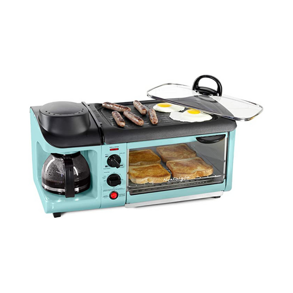 Nostalgia Retro 3-in-1 Family Size Electric Breakfast Station