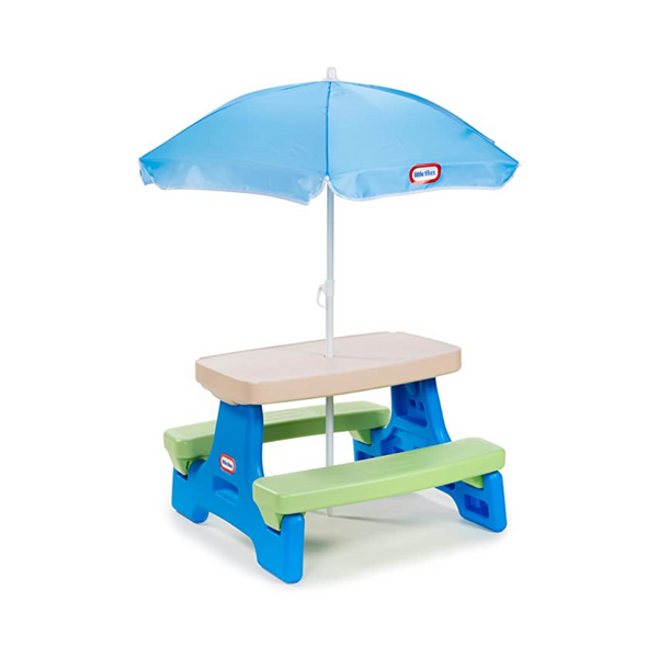 Mesa de picnic con sombrilla Little Tikes Easy Store