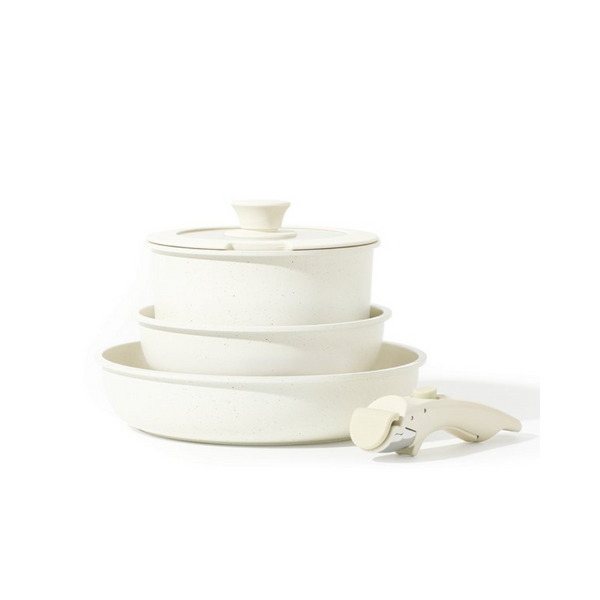 Juegos de utensilios de cocina antiadherentes Carote con mango desmontable