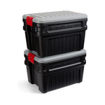 2 Rubbermaid Industrial ActionPacker️ 24 Gal Lockable Rugged Storage Containers